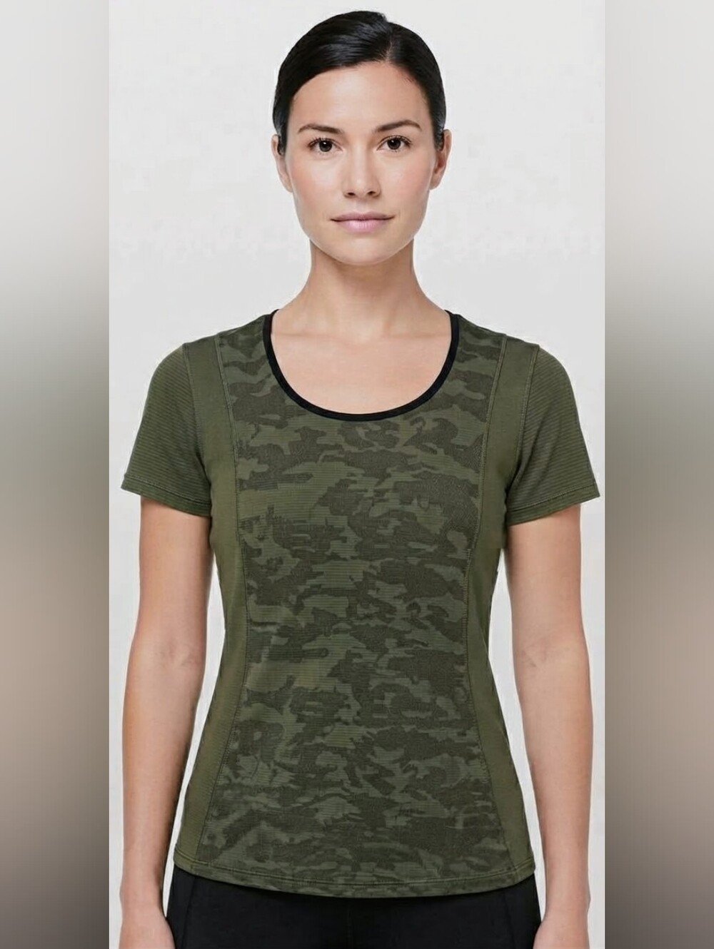 Lululemon Swiftly Tech Camo Short Sleeve Running Shirt Size 6 Small